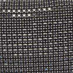 Alexander Wang Dark Blue/Black Crystals and Leather Medium Heiress Pouch Bag