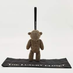 Pre Owned حقيبة كلتش ألكسندر وانغ مرصعة بالكريستال الذهبي بايريس بوكلت معصم