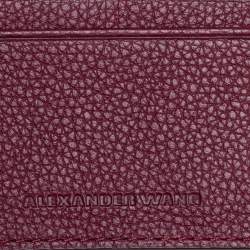 Pre Owned حقيبة اليكساندر وانغ باكيت روكسي صغيرة مرصعة جلد عنابي 