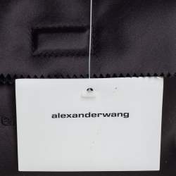 Alexander Wang Black Satin Lunch Clutch