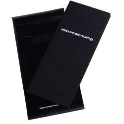 Alexander Wang Black Satin Lunch Clutch