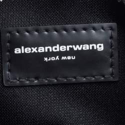 Alexander Wang Black Satin Lunch Clutch