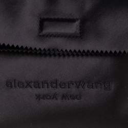 Alexander Wang Black Satin Lunch Clutch