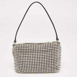 Alexander Wang Black Crystal Embellished Mini Heiress Pouch Bag