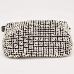 Alexander Wang Black Crystal Embellished Mini Heiress Pouch Bag