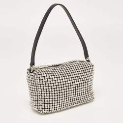 Alexander Wang Black Crystal Embellished Mini Heiress Pouch Bag