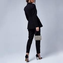 Alexander Wang Black Crystal Embellished Mini Heiress Pouch Bag