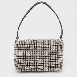 Alexander Wang Black Crystal Embellished Mini Heiress Pouch Bag