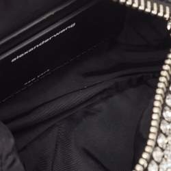 Alexander Wang Black Crystal Embellished Mini Heiress Pouch Bag
