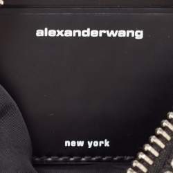 Alexander Wang Black Crystal Embellished Mini Heiress Pouch Bag