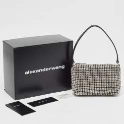 Alexander Wang Black Crystal Embellished Mini Heiress Pouch Bag