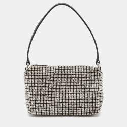 Alexander Wang Black Crystal Embellished Mini Heiress Pouch Bag