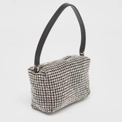 Alexander Wang Black Crystal Embellished Mini Heiress Pouch Bag