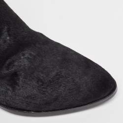 Alexander Wang Black Calf Hair Ankle Length Boots Size 36