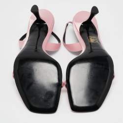 Alexander Wang Pink Satin Ivy Slingback Sandals Size 39