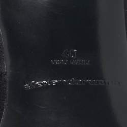 Alexander Wang Black Satin Lolita Heel Mules Size 40