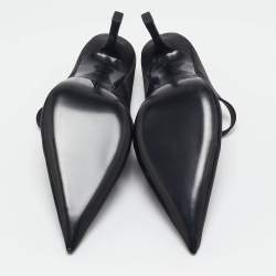 Alexander Wang Black Satin Lolita Heel Mules Size 40