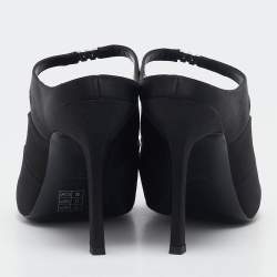 Alexander Wang Black Satin Lolita Heel Mules Size 40