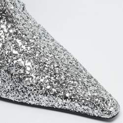 Alexander Wang Silver Glitter Viola Knee Length Boots Size 36