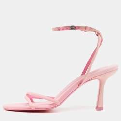 Pre Owned Alexander Wang Dahlia Size 39 Pink Neoprene Ankle Strap Sandals