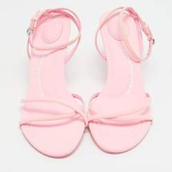 مملوكة مسبقًا Alexander Wang Dahlia Size 39 Pink Neoprene Ankle Strap Sandals