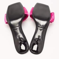 Alexander Wang Pink Satin Slides Size 37  