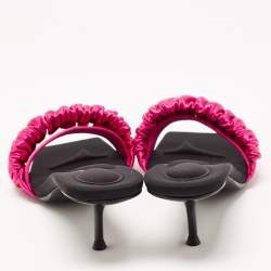Alexander Wang Pink Satin Slides Size 37  
