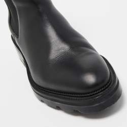مملوكة مسبقًا Alexander Wang Black Leather Anouck Ankle Boots Size 36