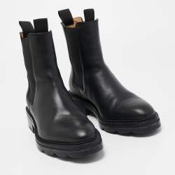 مملوكة مسبقًا Alexander Wang Black Leather Anouck Ankle Boots Size 36