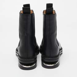 مملوكة مسبقًا Alexander Wang Black Leather Anouck Ankle Boots Size 36