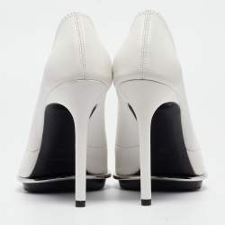 Alexander Wang White Leather Cara Booties Size 39.5