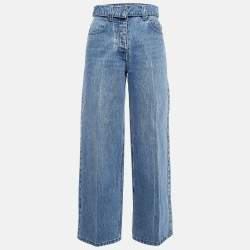 Alexander Wang Blue Denim Wide-Leg Jeans S Waist 25"