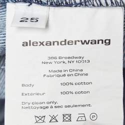 Alexander Wang Blue Denim Wide-Leg Jeans S Waist 25"