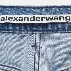 Alexander Wang Blue Denim Wide-Leg Jeans S Waist 25"