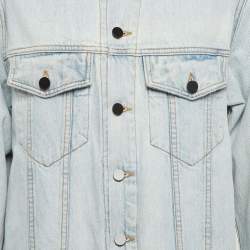 Alexander Wang Blue Washed Denim Button Front Jacket S