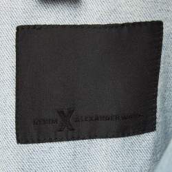 Alexander Wang Blue Washed Denim Button Front Jacket S