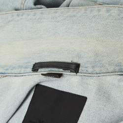 Alexander Wang Blue Washed Denim Button Front Jacket S