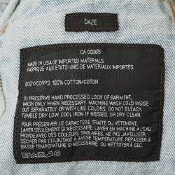 Alexander Wang Blue Washed Denim Button Front Jacket S