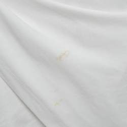 Alexander Wang White Jersey Draped Asymmetric Mini Dress S