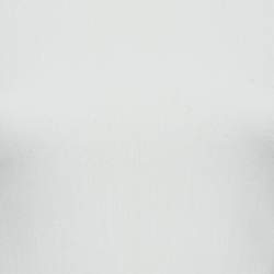 Alexander McQueen Off-White Jersey Cold Shoulder Top M