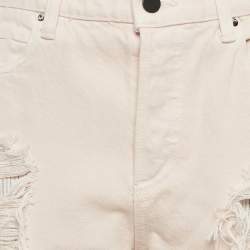 Denim X Alexander Wang Pink Distressed Denim Rival Jeans M Waist 34"