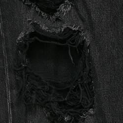 Denim X Alexander Wang Black Distressed Denim Rival Jeans M Waist 30"