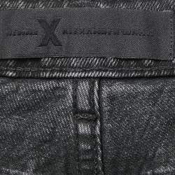 Denim X Alexander Wang Black Distressed Denim Rival Jeans M Waist 30"
