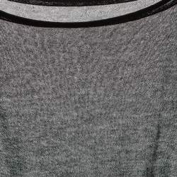 Alexander Wang Black Sheer Overlay Knit Top M