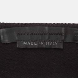 Pre Owned Alexander Wang Black Stretch Knit Lace-Up Set M/L