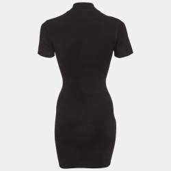 مملوكة مسبقًا فستان ألكسندر وانغ تريكوت أسود قصير صغير