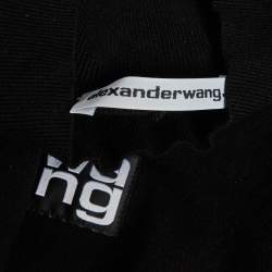 مملوكة مسبقًا فستان ألكسندر وانغ تريكوت أسود قصير صغير