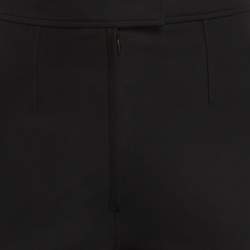 Pre Owned Alexander Wang Black Jersey Zip Detail Pants S