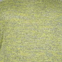 T by Alexander Wang Yellow and Grey Melange Knit Tube Skirt XS