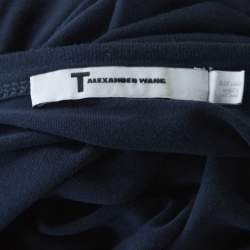 T By Alexander Wang Navy Blue Jersey Long Sleeve Top L